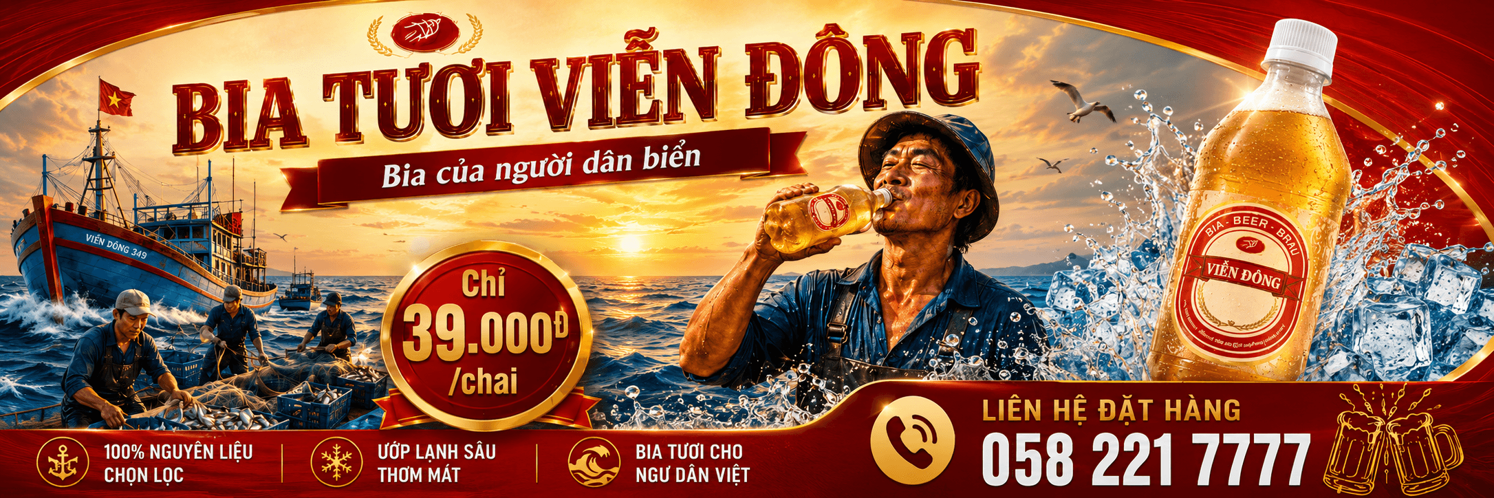 Banner Bia tươi Viễn Đông
